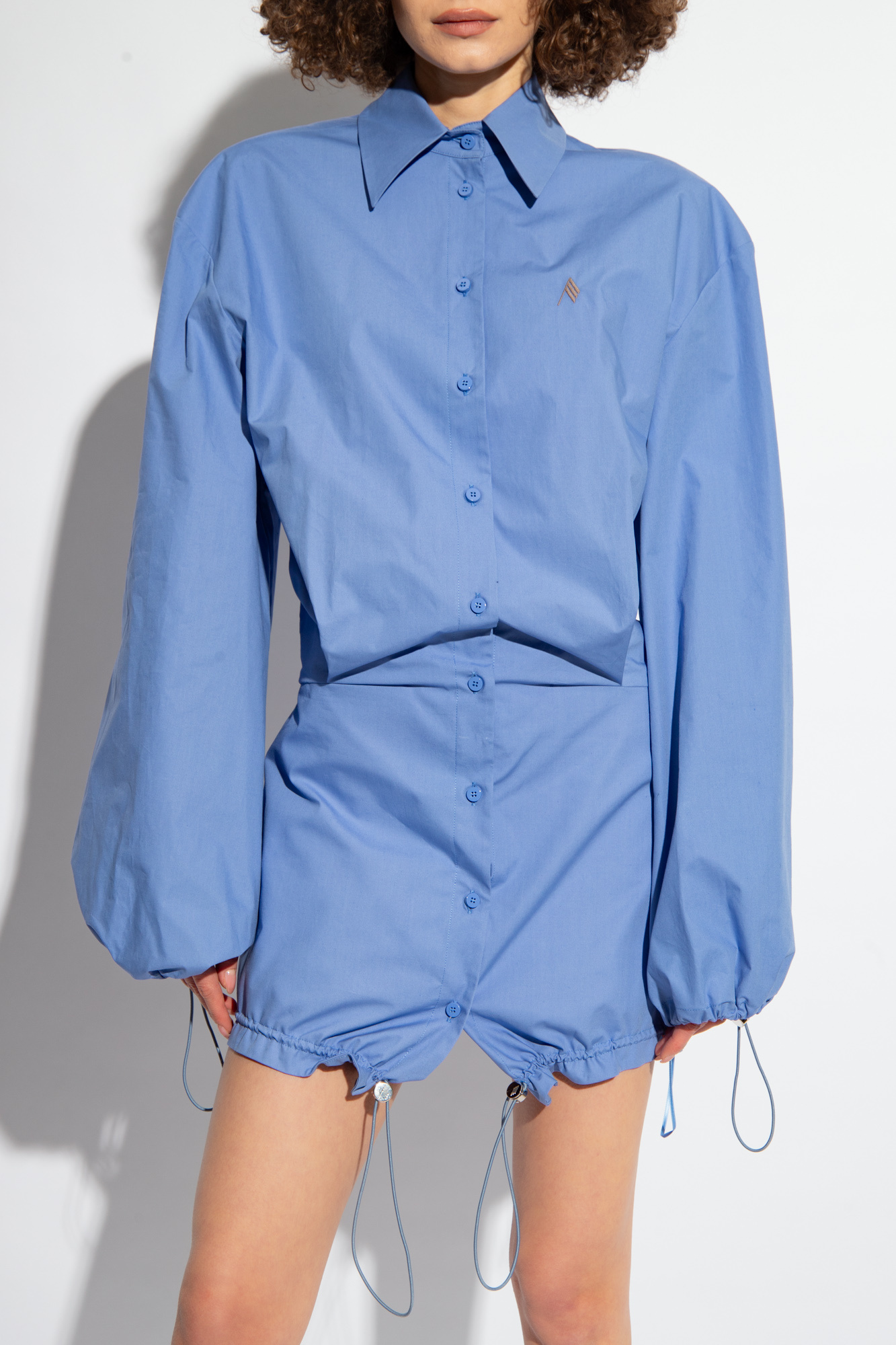 Blue Mini shirt dress The Attico Vitkac Germany